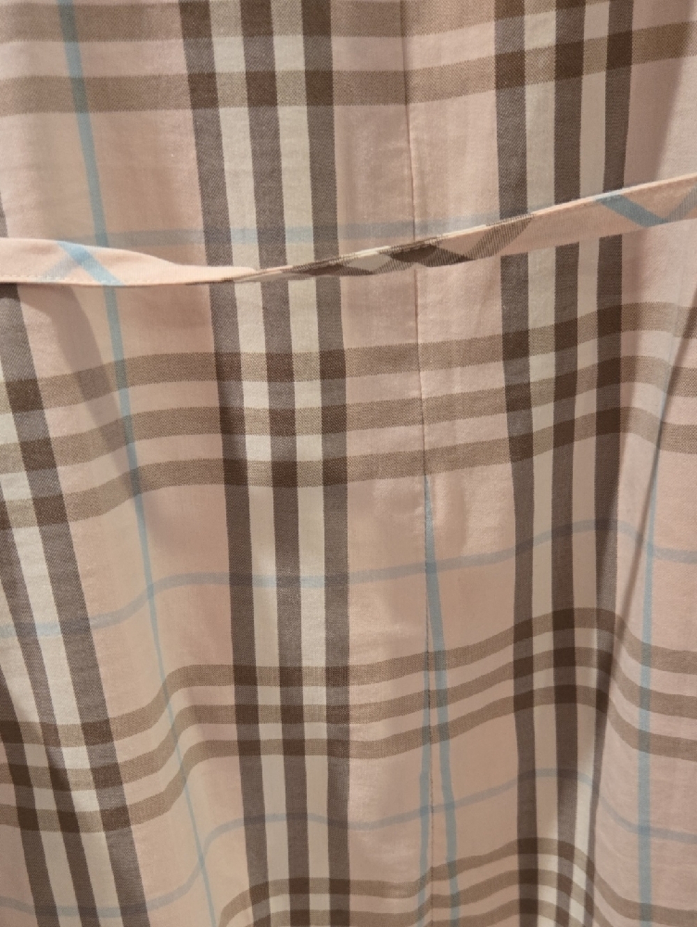 Burberry sleeveless Pink Plaid Tie-Waist Dress - Picture 4 of 8